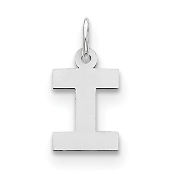 925 Sterling Silver Small Block Initial A Charm and Pendant 925 Sterling Silver Small Block Initial A Charm and Pendant